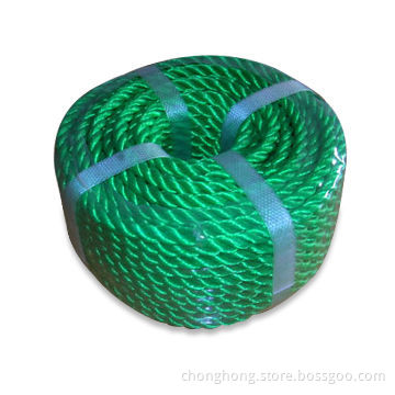PP Rope with Three or Four Strands, Available in Various Colors, Measures 4 to 60mm